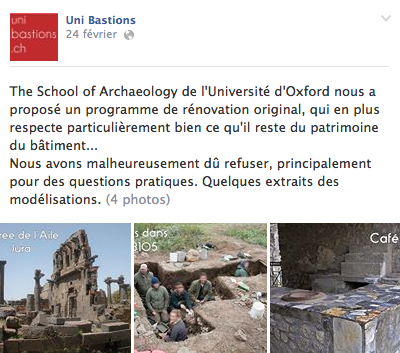 The School of Archaeology de l'Université d'Oxford nous a proposé un programme de rénovation original.